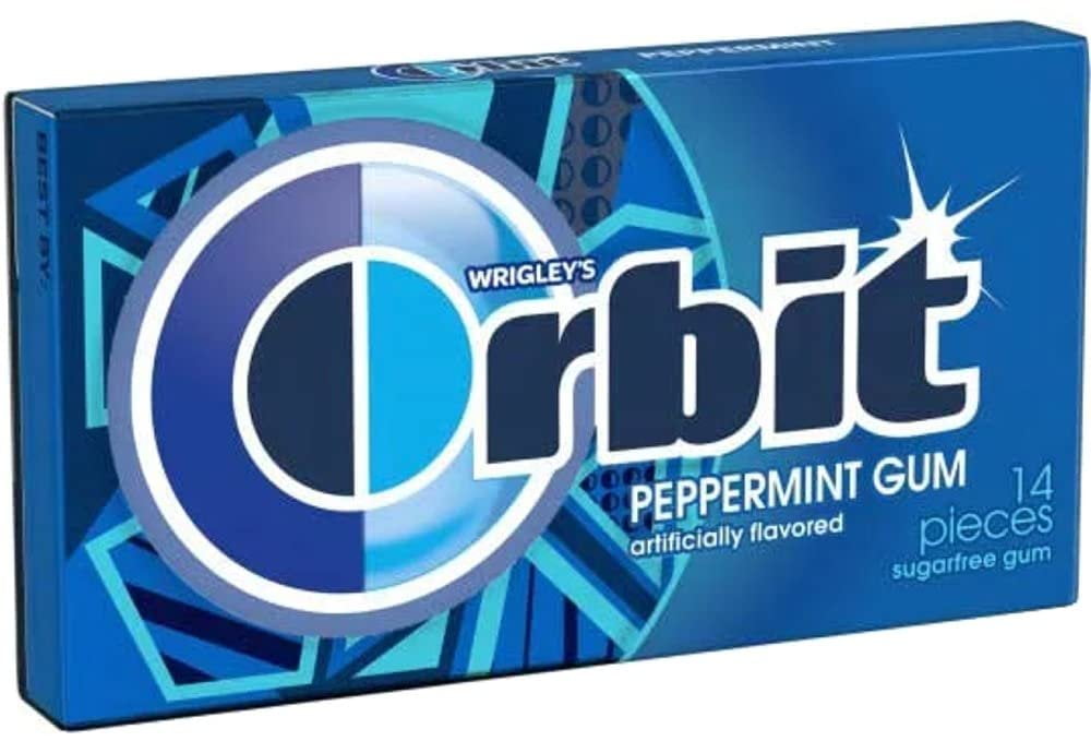 Orbit Mint Sugar Free Chewing Gum Variety 14 Pack Mixed Falvors Pack Of 14