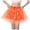Orange, variant on Women's Dress for Women's Stretchy Sheer Tutu Dress with LED Lights for Ballet Cosplay Party Costume