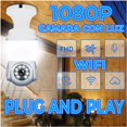 thumbnail image 4 of Foco LED Inteligente con Cámara WiFi 2.4GHz 1080P HD 355° PTZ Visión Nocturna y Detección de Movimiento, 4 of 9