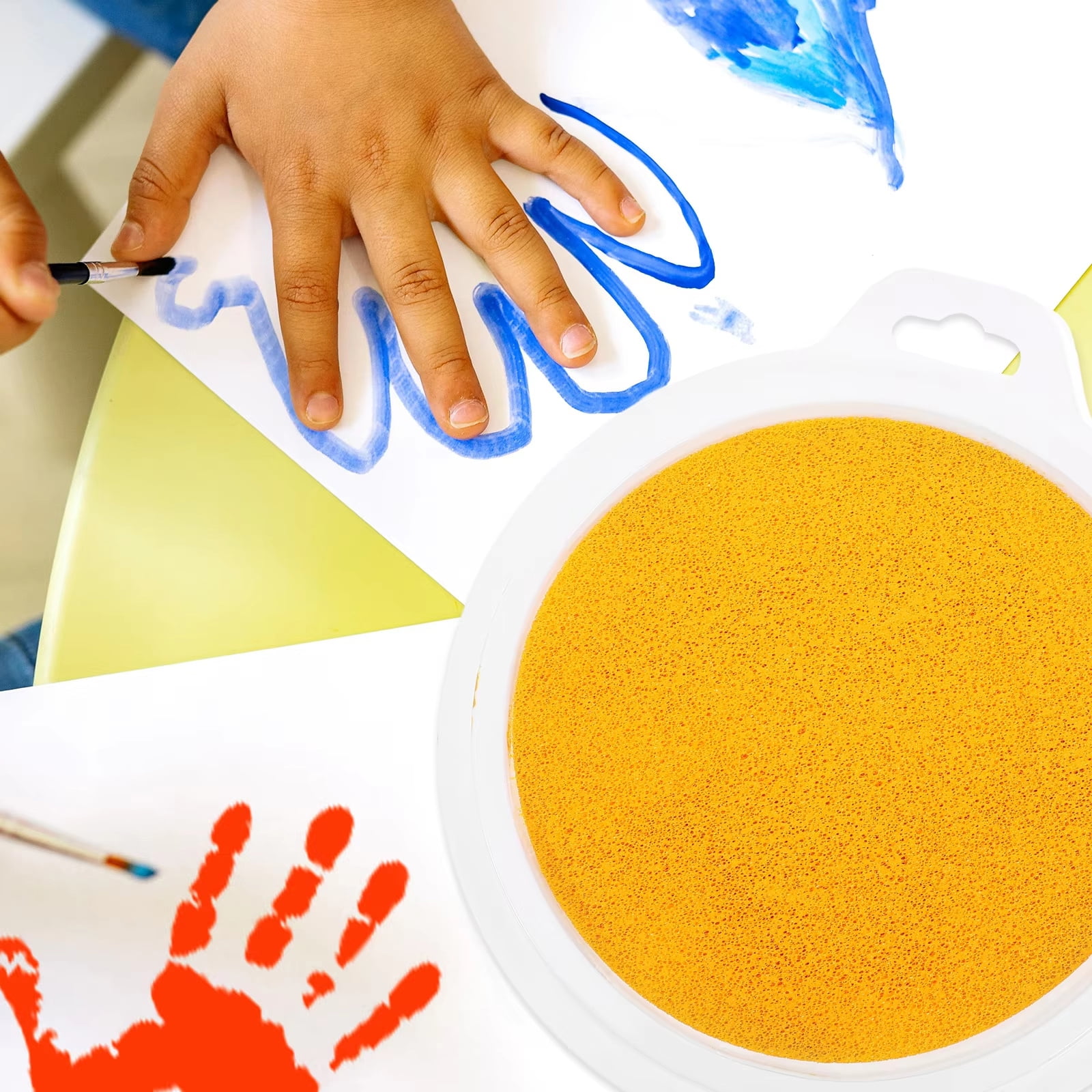 Creative Finger Stamp Pads 8Pcs Water Based Safe Washable Home School Art Projects