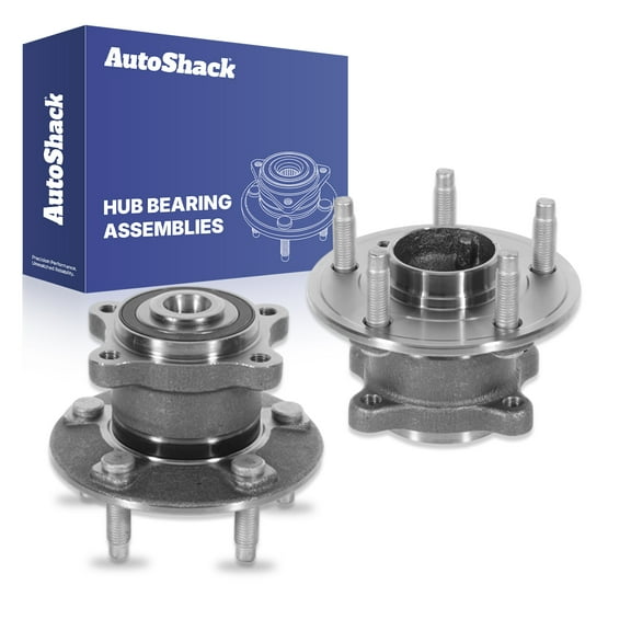 AutoShack Rear Wheel Hub Bearing Assemblies - Driver and Passenger Side for Chevrolet & Buick, Sonic 2012-2015 Encore 2013-2015 Trax 2013-2015, FWD L4 1.4L 1.8L - 5-Lug, With ABS