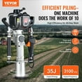 thumbnail image 2 of VEVOR 37.77cc Gas-Powered T Post Driver 4-Stroke Fence Piling Pounder w/ 3 Head, 2 of 9