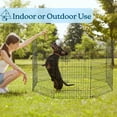 thumbnail image 6 of PETMAKER Indoor/Outdoor Dog Playpen with Eight 24x42in Extra-Tall Panels, Gate, and Fabric Bottom, 6 of 11