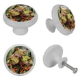 thumbnail image 7 of 4 Pcs Tree Frogs Crystal Glass Drawer Knob Pull Handle Ergonomic 30mm Glow in The Dark Furniture Cabinet Handle for Kitchen Dresser Cupboard Wardrobe, 7 of 7