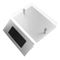 ELAYARD Automatic Solar Doorplate Light with Stainless Steel Black House Number Sign for Outdoors