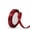 Red, variant on Yama Ribbon, Mega Single Face Satin Ribbon White 0.375inch x 75 feet