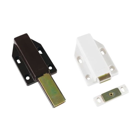 Lamp Magnetic Catch, Push-to-Open, Plastic ML-120/BRN