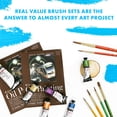 thumbnail image 5 of Set de Brochas de Pintura Princeton RealValue Taklon Blanco 6 Piezas, 5 of 5