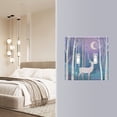 thumbnail image 4 of Yayeee Toggle Light Switch Wall Plate 2-Gang 4.56"x4.48" Decorative Outlet Cover, Purple Night Deer, 4 of 7