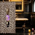 thumbnail image 3 of Erosebridal 8 Ball Shower Curtain 72Wx84L Leopard Print Bathroom Shower Curtain, Violet Leopard, 3 of 5