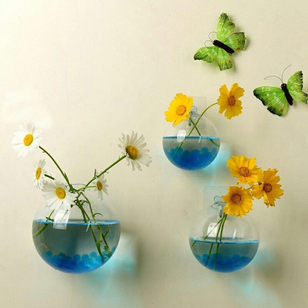 Generic Hanging Plant Flower Transparent Glass Hydroponic Vase