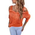 thumbnail image 3 of Vedolay Sweaters for Women Long Sleeve Sweaters Knit Cardigan Coats Jacket Coat Red,L, 3 of 5