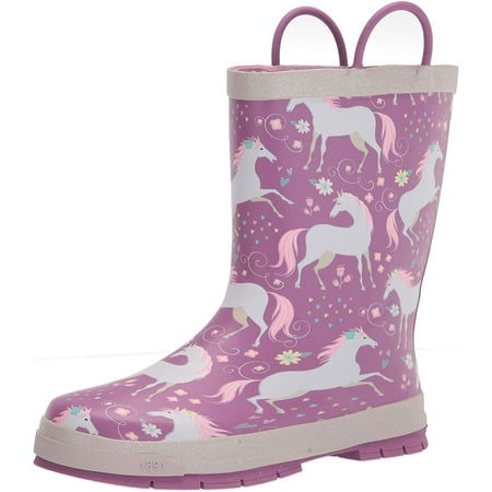 Western Chief Kids Boys Space Dinos Rain Boots Toddler/Little Kid/Big Kid 8 Toddler Lilac