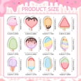 thumbnail image 2 of sixwipe 24-Pack 720 Sheets Ice Cream Theme Sticky Notes, Cute Cartoon Adhesive Notes, Fun Shape Notepad with Strong Adhesive, 2.8" x 1.8" for Office, School, Bookmark, Planner Decor, 2 of 7