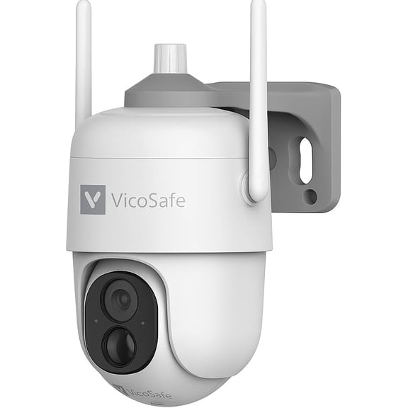 VicoHome Outdoor Security Camera Wireless, 2K Battery-Powered WiFi Camera, PTZ 360° Surveillance, Night Vision, AI Motion Detection, Two-Way Talk, Waterproof, Cloud & SD Storage