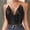 Black, variant on Women's Tanks Crop Top with Beading and Adjustable Straps Backless Club Sleeveless Top for Women Silver XS