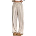 thumbnail image 3 of Women Sweatpants Baggy Wide Leg Pants Lounge Comfy Palazzo Joggers with Pockets Color S, 3 of 8