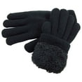 thumbnail image 3 of Baqcunre Warm Gloves, Men's Woolen Gloves All Black Plus Velvet Cold Proof And Warm Outdoor Gloves, Knitted Gloves, Heating Gloves, 3 of 3