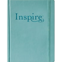 NLT Inspire Bible/Large Print-Tranquil Blue Hardcover