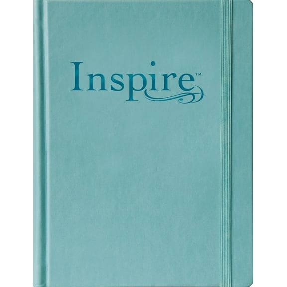 NLT Inspire Bible/Large Print-Tranquil Blue Hardcover