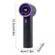 thumbnail image 3 of CaiYueKe New Handheld Mini Small Fan, Digital Display High Speed Fan, Brushless USB Rechargeable Portable Fan, for Travel Commuting Office, Multi Color Compact Cooling Fan, 3 of 9