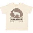 thumbnail image 3 of Inktastic Husky Dog Gift I Love Huskies Boys or Girls Toddler T-Shirt, 3 of 5