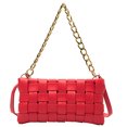 thumbnail image 2 of Bolsa Bolsos para axilas tejidos de PU para mujer, bolso de hombro, bolso pequeño para mujer (rojo) JShteea Para Estrenar, 2 of 4