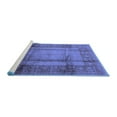 thumbnail image 2 of Ahgly Company Machine Washable Indoor Square Oriental Blue Industrial Area Rugs, 8' Square, 2 of 4