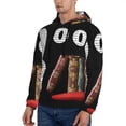 thumbnail image 3 of Lsque Books1 Pattern Casual Men's Hoodie,Hooded Sweatshirt with Kangaroo Pocket,Pullover Hoodie-X-Large, 3 of 7