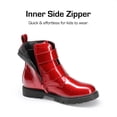 thumbnail image 3 of Botas DREAM PAIRS para Niña con Brillo, Rojo, Tobilleras con Hebilla y Cierre, 3 of 5