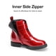thumbnail image 3 of Botas DREAM PAIRS SDBO2415K para Niñas con Brillo Rojo y Hebillas en el Tobillo, 3 of 5