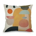 thumbnail image 3 of Ins Wind Linen Pillowcase Simple Creative Cushion Abstract Leaf Pillow Square Cushion Cover 31, 3 of 4