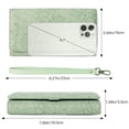 thumbnail image 3 of GAEKEAO Women’s Trifold Wallet Rfid Blocking Vegan Leather Wristlet with 3 ID Windows, 3 of 6