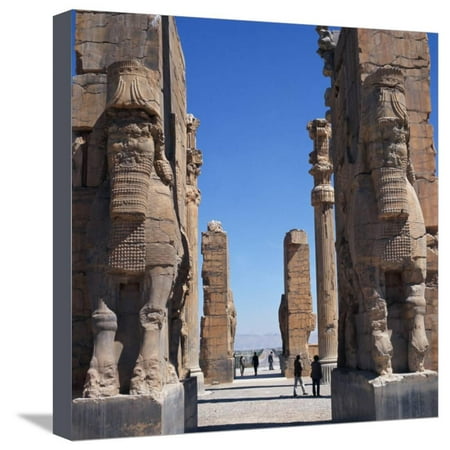 Porch of Xerxes, Persepolis, UNESCO World Heritage Site, Iran, Middle East Stretched Canvas Print Wall Art By Robert (Best Site For Canvas Prints)