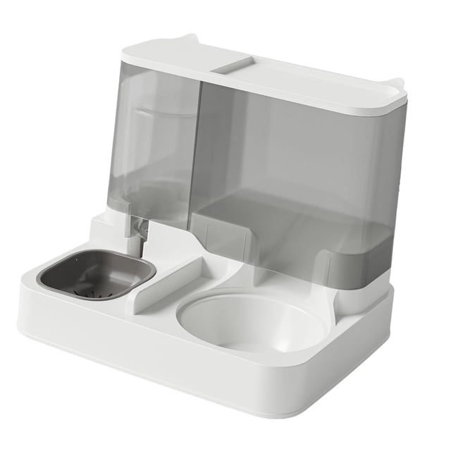 Alimentador dispensador de agua Fernando 2 en 1 cuenco gris