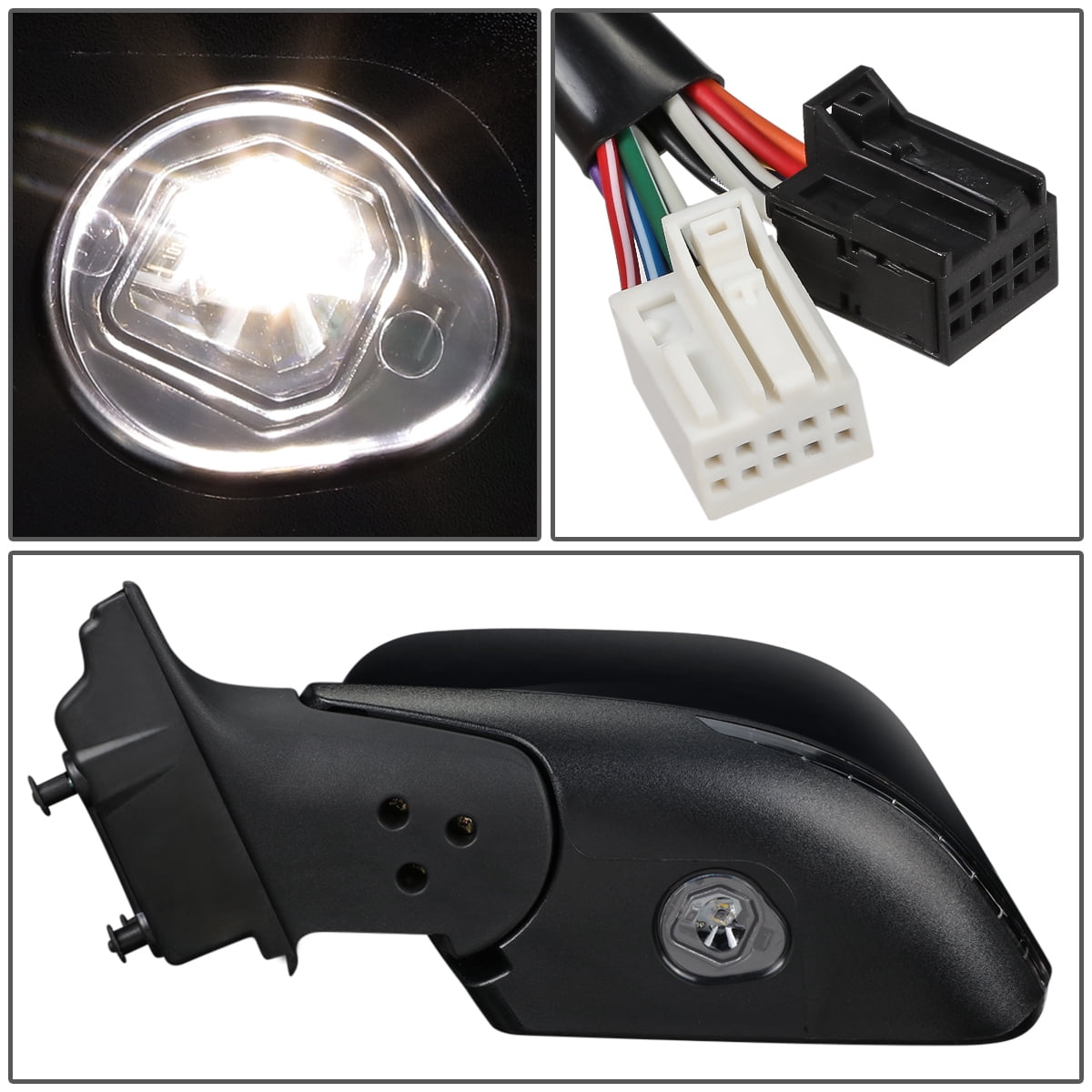 DNA Motoring Power Heated Turn Signal Memory Driver Left Side Mirror for 14-20 Jeep Cherokee