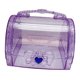 thumbnail image 2 of Caja de almacenamiento de joyas, estuche de almacenamiento de accesorios para el cabello, caja de del tesoro artístico, organizador de caja de Claro y violeta, 2 of 8