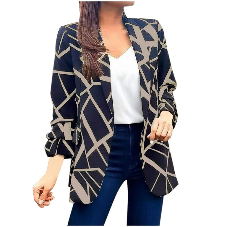 Ladies clearance stripe blazer