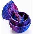 thumbnail image 3 of Dragón YTRXYLKL impreso en 3D con huevo sorpresa para niños, color morado, 3 of 6