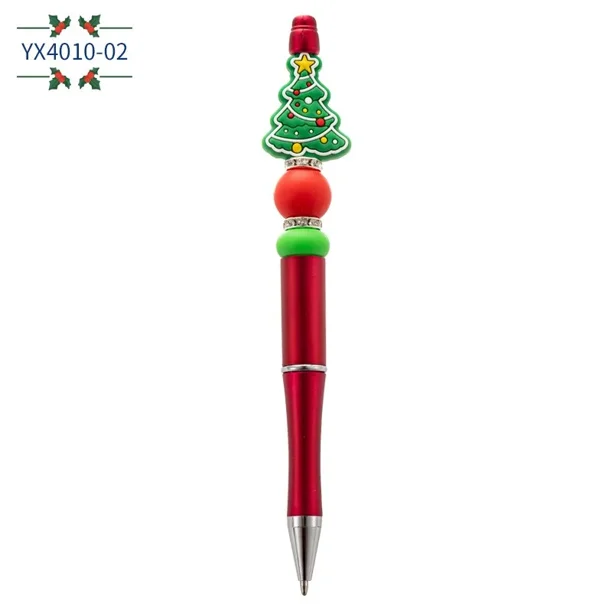 Bolígrafo de boxeo divertido de Navidad, Papá Noel, muñeco de nieve, hombre de jengibre, bolígrafo de bricolaje, suministros de estudio para oficina, regalos de Navidad
