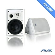 Passive 6.5" Outdoor Weatherproof Patio Speaker (White Pair) PSP-W1 - by AVX Audio
