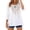 653#White, variant on Embroidered Tops for Women 3/4 Sleeve Boho Tops Cotton Linen Plus Size Crewneck Tunic Peasant Blouses Pink 2XL