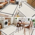 thumbnail image 5 of Pure Apricot Runner Rug 2.7x5 FT, Non Slip Entryway Carpet, Simple Solid Color Washable Soft Floor Carpet Entrance Mat Non-Shedding Throw Rug for Hallway Laundry Room Bedside, 5 of 9