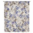 thumbnail image 2 of Vintage Purple Flower Sheer Curtains 54 Inches Long, Farmhouse Botanical Floral Retro Light Filering Curtains, Breathable Simi Curtain Privacy Drapes for Kitchen Bathroom Small Window Treatment, 2 of 9