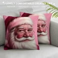 thumbnail image 3 of Orinice Santa Claus Graphic Decorative Cushion Throw Pillow Cover Winter Theme Soft & Durable 1PC 18x18in, 3 of 5