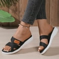 thumbnail image 5 of Dakaela Summer Sandals for Women 2025 Hollow Mesh Walking Slides Non Slip Beach Flats Water Shoes, 5 of 7