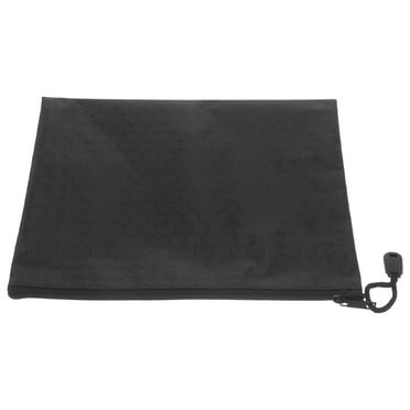 Storage Bag Mesh Zipper Pouches File Documents Zippers Student Black