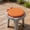Orange, variant on Indoor and Outdoor Chair Pads with Ties, 12 Inch Round Seat Cushions Garden Patio Home Cushions, Non-Slip Stool Seat Pad