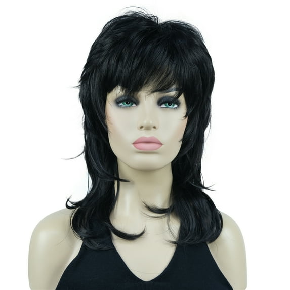 Lydell Long Shaggy Layered wig, Natural Straight Wavy Shags Wig, Soft Syhthetic Hair,