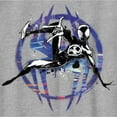 thumbnail image 2 of Boy's Spider-Man: Across the Spider-Verse Miles Morales Logo Graphic Tee Athletic Heather Large, 2 of 5